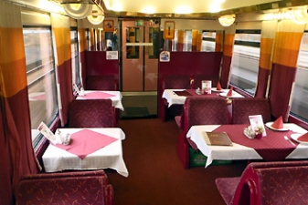 Вагон-ресторан в поездах в Чехии