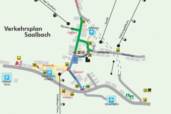 Схема курорта Заальбах
