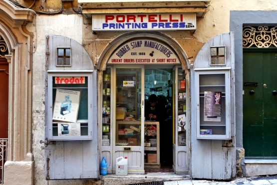 Магазин печатей в Валлетте – типичный пример мальтийского мелкого бизнеса