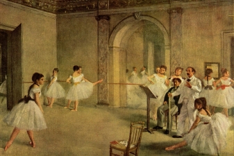 Балетный зал в опере, Эдгар Дега, 1872