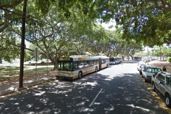 Автобусная остановка на Гаваях