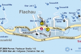 Схема курорта Флахау