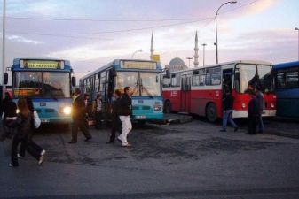 Остановка автобусов в Турции