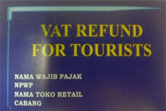 Знак магазина системы VAT Refund