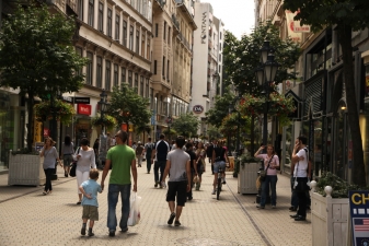 Торговая улица в Будапеште