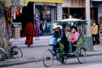 Велотакси на Тибете