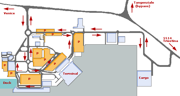 Схема аэропорта в Венеции