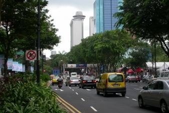 Дороги в центре Сингапура