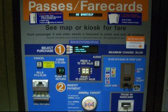Автомат по продаже билетов в Вашингтоне