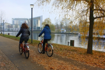 По осеннему Берлину на велосипеде