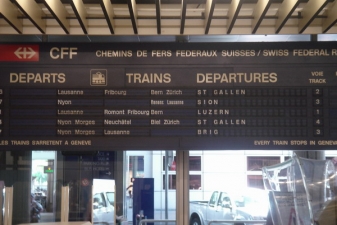 Расписание поездов из аэропорта Женевы