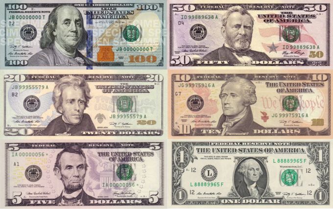 Банкноты США