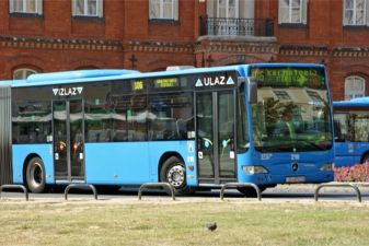 Городской автобус в Загребе
