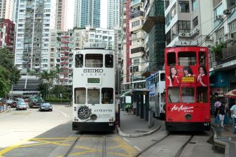Гонконг фото – гонконгский трамвай