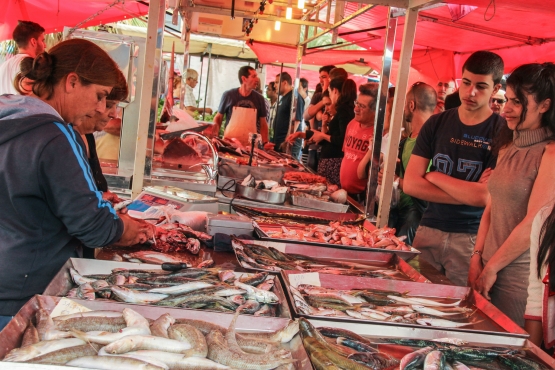 Главный рынок Мальты находится в рыбацкой деревне Марсашлокк